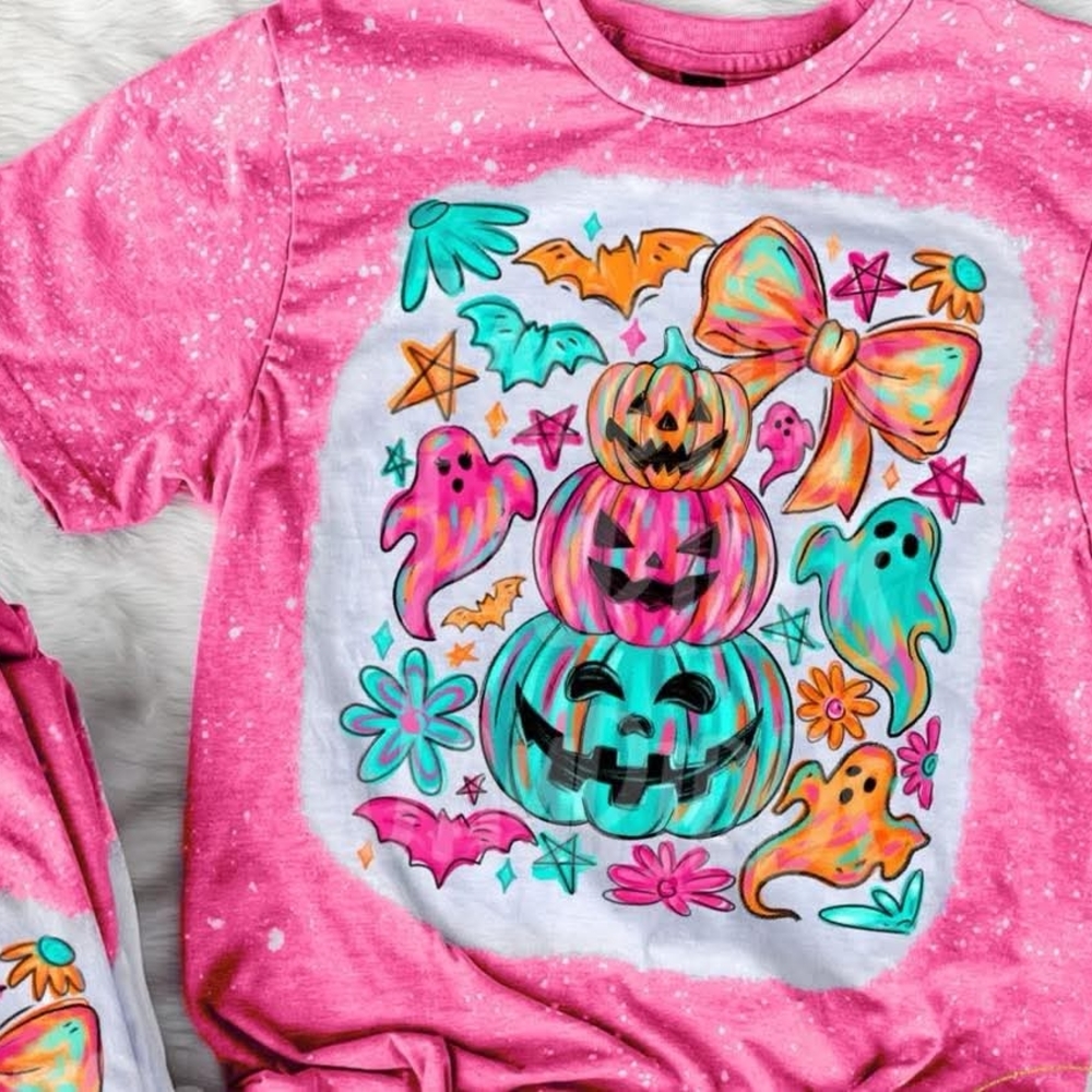 Halloween Pumpkin and Ghost T-Shirt